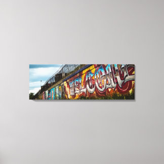 Toile Bienvenue couleur | Mural | Art de rue | Chicago 2