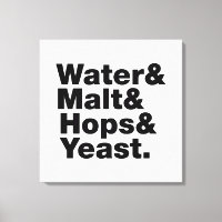 Bière = Eau & Malt & Hops & Yeast.