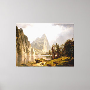 Toile Bierstadt - Rivière Merced, Vallée de Yosemite