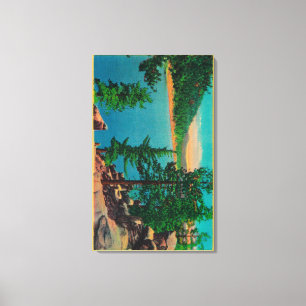 Toile Big Bear Lake Vue sur Rim o' World Drive