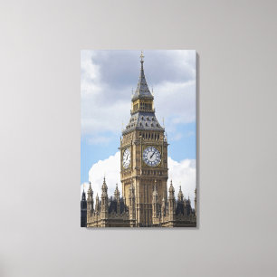 Toile Big Ben et Chambres du Parlement, Londres,