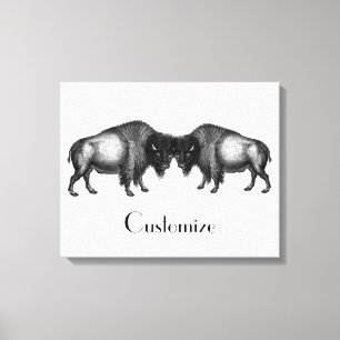 Toile Big Bison Buffalo Thunder-Cove