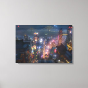 Toile Big Hero 6 Night Sky