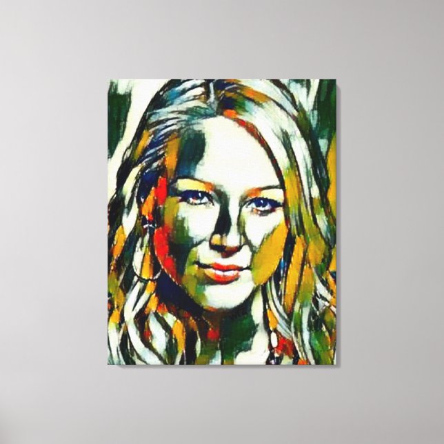 Toile Bijoux Kilcher Huile Portrait (Recto)