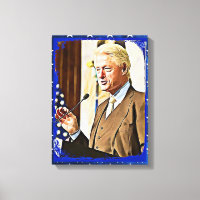 Bill Clinton 42e président Keepsaké Canvas Art