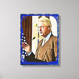 Toile Bill Clinton 42e président Keepsaké Canvas Art