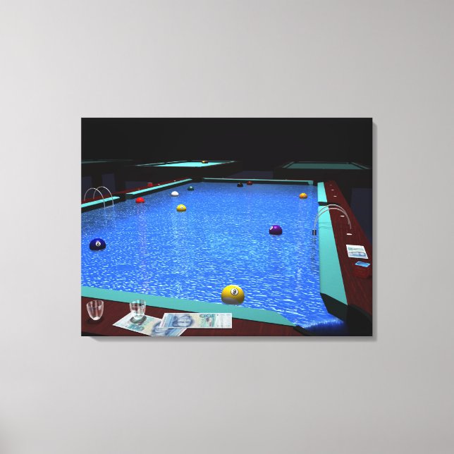 Toile Billard de piscine (Recto)