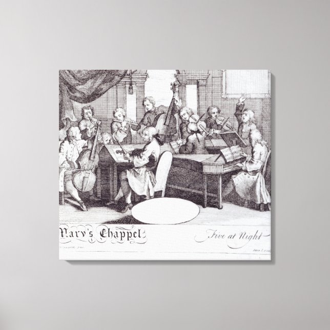 Toile Billet concert pour la chapelle Marie (Recto)