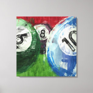 Toile Billiards Abstraits