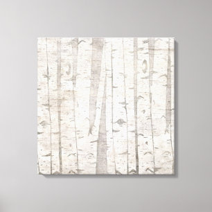 Toile Birch Trees