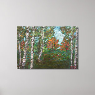Toile Birch Trees (par Kimon Loghi)