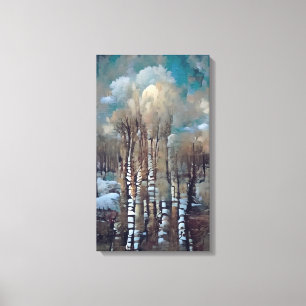 Toile Birch Treks à l'occasion d'une journée d'hiver
