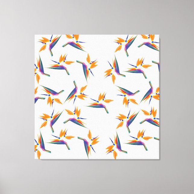 Toile Bird of paradise flower pattern (Recto)