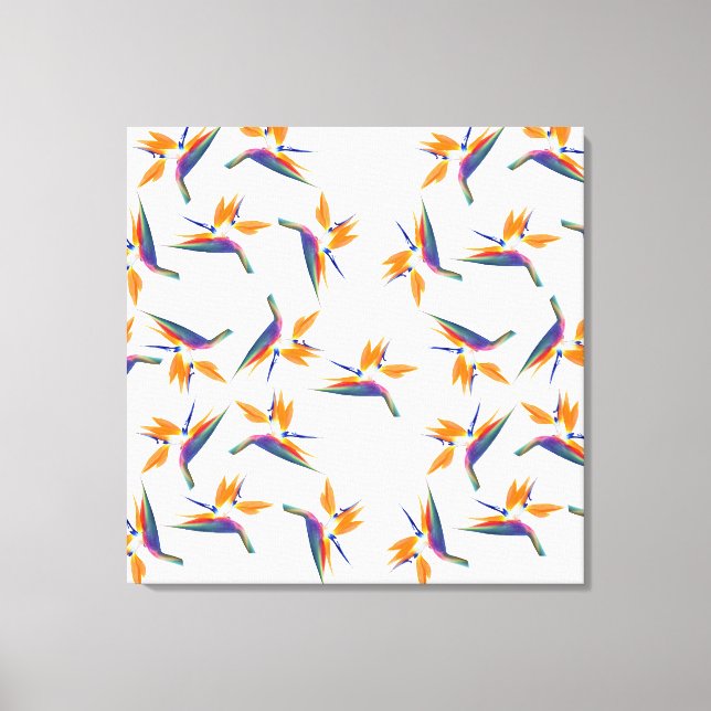 Toile Bird of paradise flower pattern (Recto)