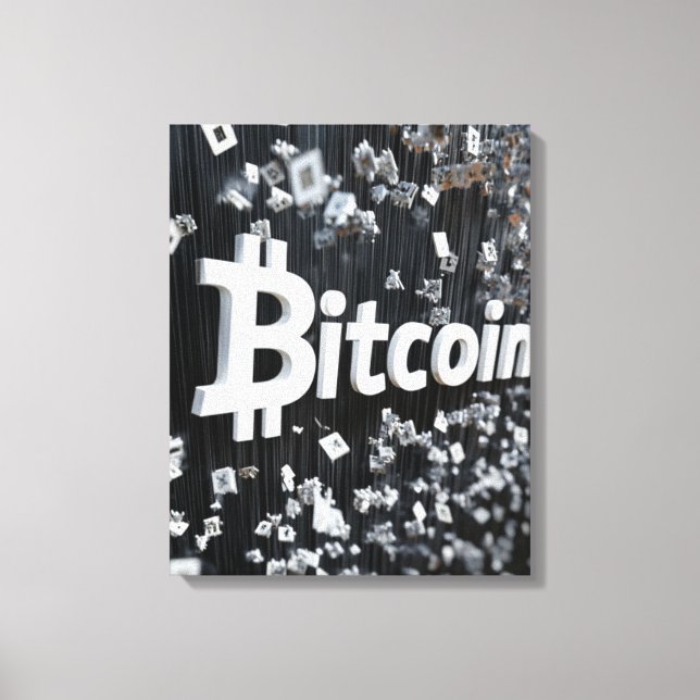 Toile Bitcoin noir (Recto)