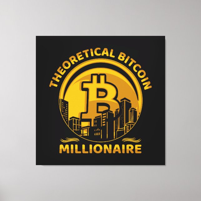 Toile Bitcoin Wall Art (Recto)
