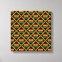 Black, Green, Red, et Yellow Kente Cloth