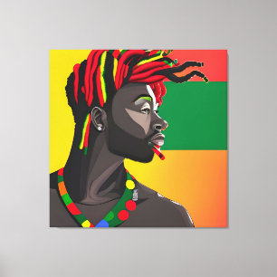 Toile Black King Melanin Homme Bruh Hommes Fils Garçon P