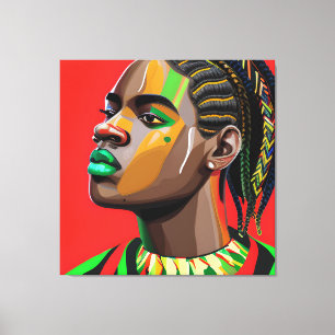 Toile Black King Melanin Homme Bruh Hommes Fils Garçon P