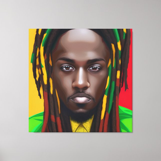 Toile Black King Melanin Homme Bruh Hommes Son Garçon Pr (Recto)