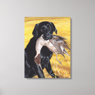 Toile Black Labrador