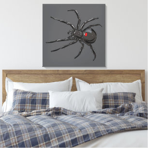 Toile Black Widow Spider Dessin original