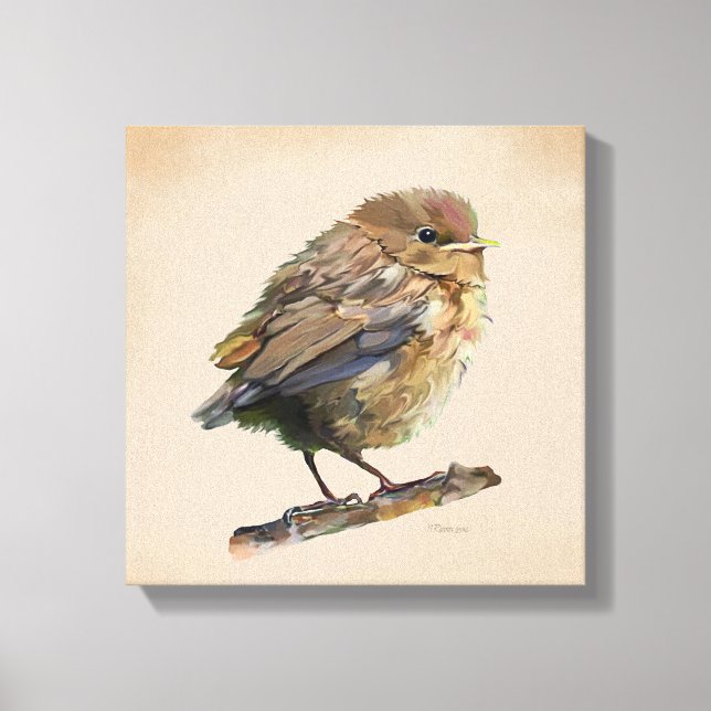 Toile Blackbird Fledgling (Recto)