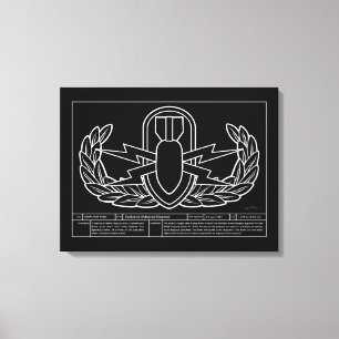 Toile Blanc technique de dessin d'EOD