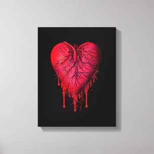 Toile Bleeding Heart Love Heart break surreal Art