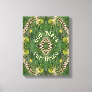Toile Bless Our Home Dried Grass Abstrait