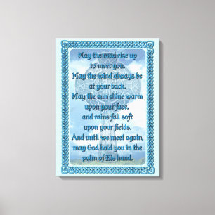 Toile Blessure irlandaise bleue