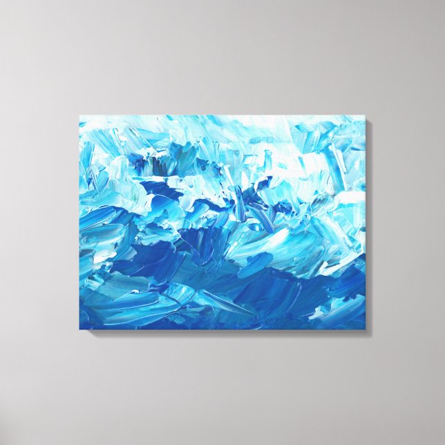 Toile Bleu Abstrait (Recto)