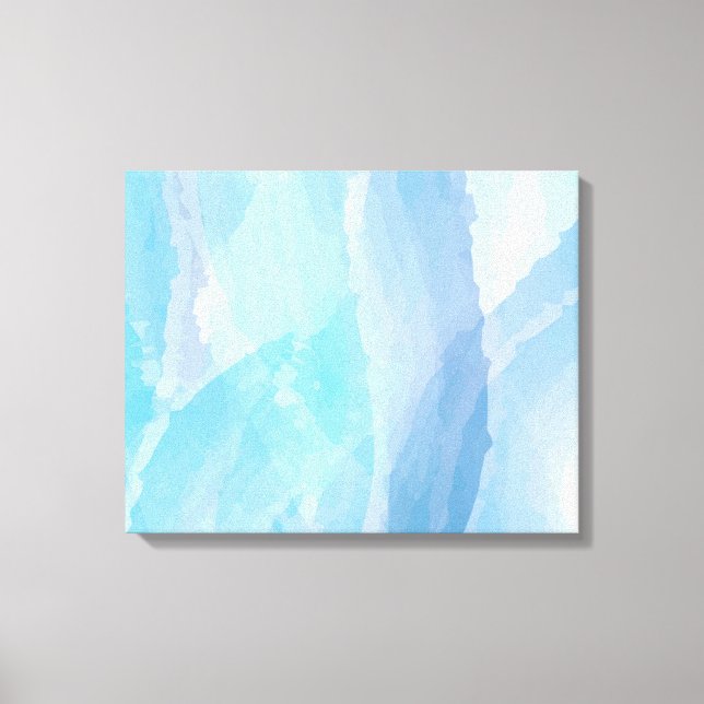 Toile Bleu, abstrait, cool couleur de l'eau brosse art (Recto)