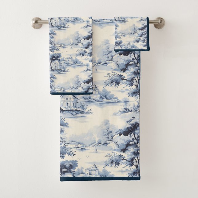 Toile Bleu & Blanc Anglais (En situation)
