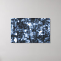 Bleu Bokeh Wrappe Canvas