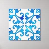 Bleu carrelage art 24x24