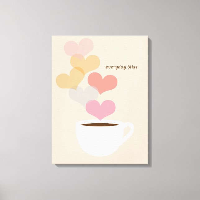 Toile Bliss quotidien Café Love Art Canvas (Recto)