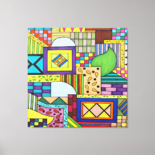 Toile Blocs superposés