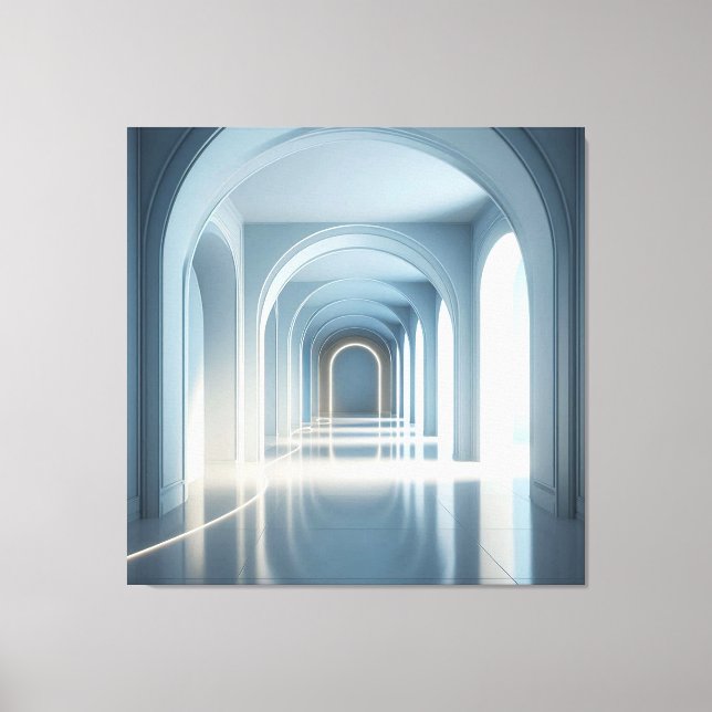 Toile Blue Arch Corridor” (Recto)