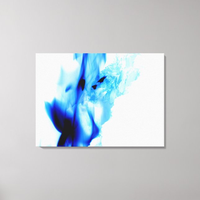 Toile Blue flames (Recto)