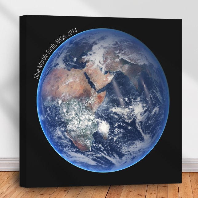 Toile Blue Marble Earth, 2014 Photo satellite (Créateur téléchargé)