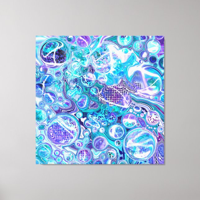 Toile Blue Rhapsody | Art Abstrait (Recto)
