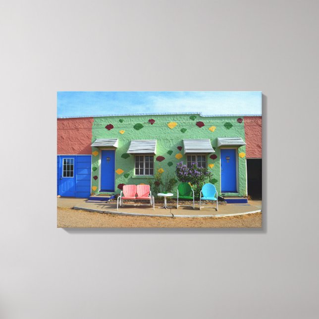 Toile Blue Swallow Motel, Tucumcari, Nouveau-Mexique (Recto)