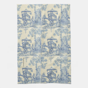 Toile -- Blue Tea Towel