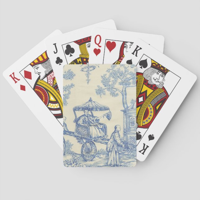 Toile - Blue & White Playing Cards (Back)
