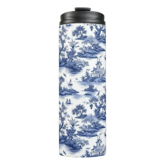 Toile (blue willow) Design Thermal Tumbler