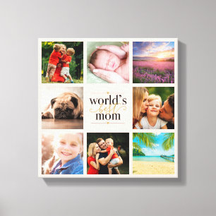 Toile Blush Pink Gold 8 Photo Collage Mondes Meilleure M