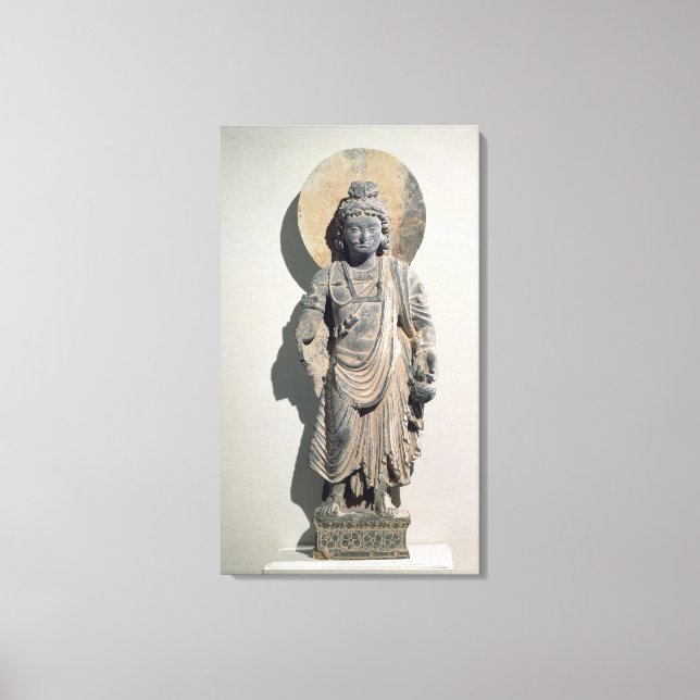 Toile Bodhisattva Maitreya debout, 3e siècle (Recto)