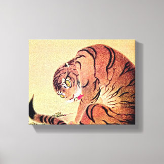 Toile Bois de tigre japonais Art Vintage Ukiyo-E