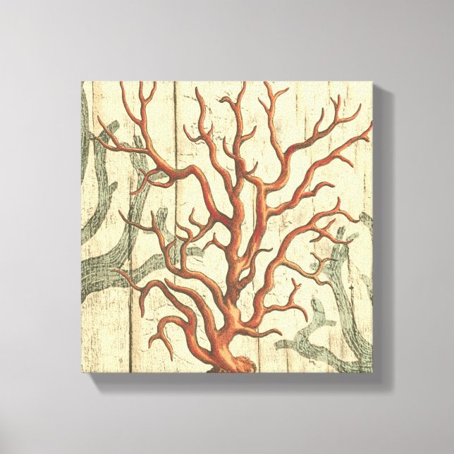 Toile Bois et petit corail (Recto)